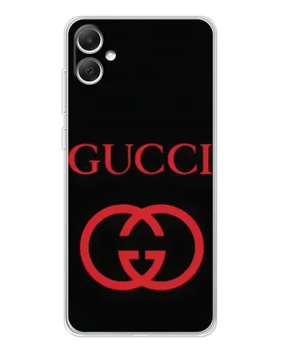 Чехол для Samsung Galaxy A06 с картинкой «Gucci — красный логотип»