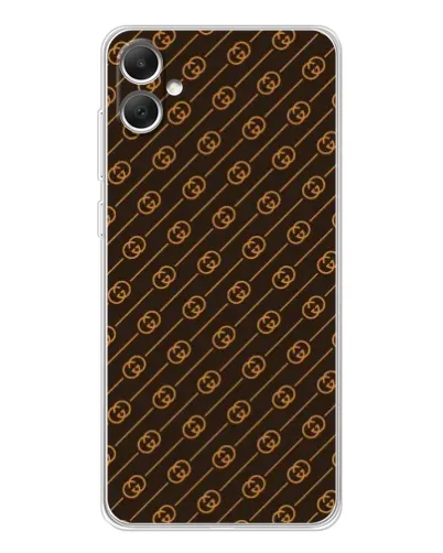 Чехол для Samsung Galaxy A06 с картинкой «Gucci — золотые диагонали»