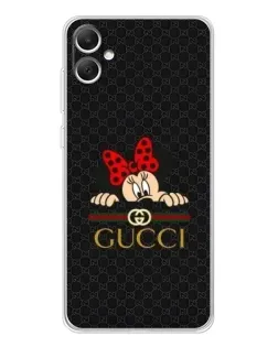 Чехол для Samsung Galaxy A06 с картинкой «Минни Маус Gucci — черный»