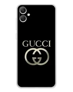 Чехол для Samsung Galaxy A06 с картинкой «Gucci — золото на черном» Чехол для Samsung Galaxy A06 с картинкой «Gucci — золото на черном»