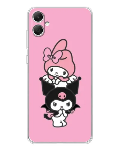 Чехол для Samsung Galaxy A06 с картинкой «Трио My Melody и Kuromi»