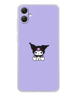 Чехол для Samsung Galaxy A06 с картинкой «Kuromi — фиолетовый минимализм»