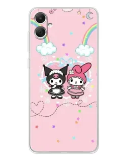 Чехол для Samsung Galaxy A06 с картинкой «My Melody и Kuromi»