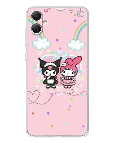 Чехол для Samsung Galaxy A06 с картинкой «My Melody и Kuromi»