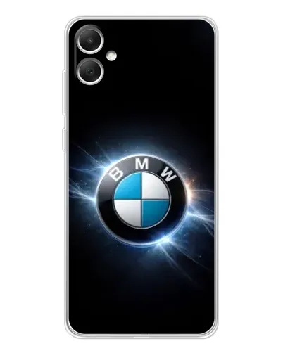 Чехол для Samsung Galaxy A06 с картинкой «BMW — неоновое сияние»