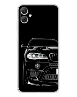 Чехол для Samsung Galaxy A06 с картинкой «Темный силуэт BMW»
