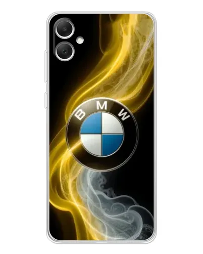 Чехол для Samsung Galaxy A06 с картинкой «Золотистый дым BMW»