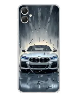 Чехол для Samsung Galaxy A06 с картинкой «BMW в свете фар»