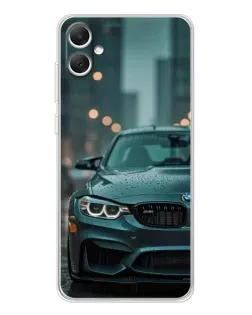 Чехол для Samsung Galaxy A06 с картинкой «BMW в огнях города»