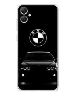 Чехол для Samsung Galaxy A06 с картинкой «BMW — взгляд из темноты»