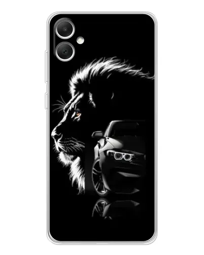 Чехол для Samsung Galaxy A06 с картинкой «BMW и лев»