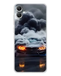 Чехол для Samsung Galaxy A06 с картинкой «BMW в дыму»
