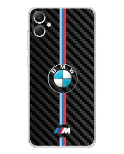 Чехол для Samsung Galaxy A06 с картинкой «Эмблема BMW и карбон»