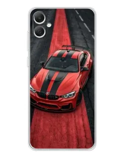 Чехол для Samsung Galaxy A06 с картинкой «BMW на красной дорожке»