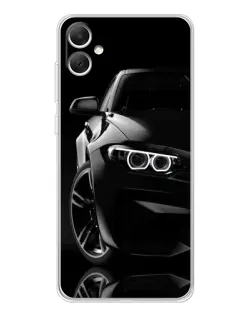 Чохол для Samsung Galaxy A06 з картинкою «Чорна BMW — профіль»