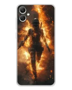 Чехол для Samsung Galaxy A06 с картинкой «BMW — скорость в дожде»