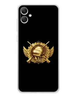 Чехол для Samsung Galaxy A06 с картинкой «PUBG — оранжевый градиент»