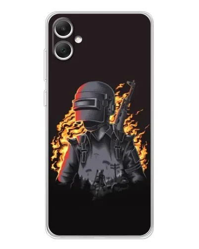 Чехол для Samsung Galaxy A06 с картинкой «PUBG — огненный силуэт» Чехол для Samsung Galaxy A06 с картинкой «PUBG — огненный силуэт»