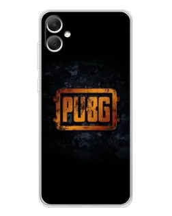 Чехол для Samsung Galaxy A06 с картинкой «PUBG — золотой логотип»