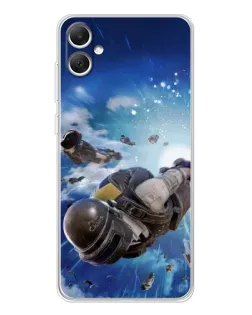 Чехол для Samsung Galaxy A06 с картинкой «Десант PUBG — прыжок»
