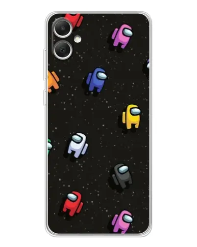 Чехол для Samsung Galaxy A06 с картинкой «Космический паттерн Among Us» Чехол для Samsung Galaxy A06 с картинкой «Космический паттерн Among Us»