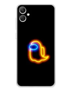 Чехол для Samsung Galaxy A06 с картинкой «Among Us неоновое сияние»