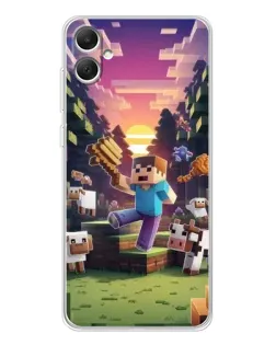 Чехол для Samsung Galaxy A06 с картинкой «Стив на ферме»