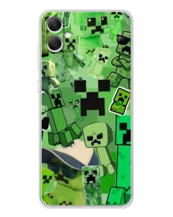Чехол для Samsung Galaxy A06 с картинкой «Криперы Minecraft»