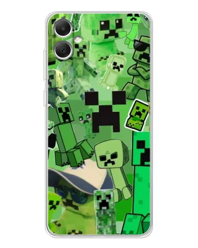 Чехол для Samsung Galaxy A06 с картинкой «Криперы Minecraft» Чехол для Samsung Galaxy A06 с картинкой «Криперы Minecraft»