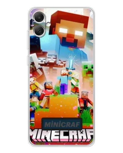 Чехол для Samsung Galaxy A06 с картинкой «Minecraft герои игры» Чехол для Samsung Galaxy A06 с картинкой «Minecraft герои игры»