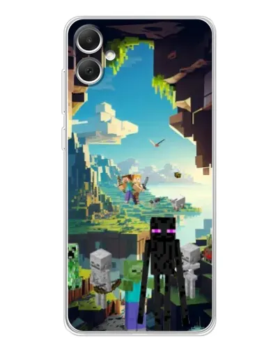 Чехол для Samsung Galaxy A06 с картинкой «Эндермен в лесу» Чехол для Samsung Galaxy A06 с картинкой «Эндермен в лесу»