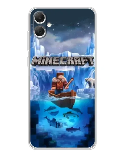 Чехол для Samsung Galaxy A06 с картинкой «Minecraft ледяной мир» Чехол для Samsung Galaxy A06 с картинкой «Minecraft ледяной мир»