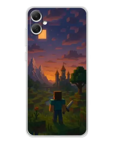 Чехол для Samsung Galaxy A06 с картинкой «Стив у башни» Чехол для Samsung Galaxy A06 с картинкой «Стив у башни»