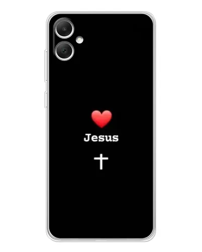 Чохол для Samsung Galaxy A06 з картинкою «Серце - Jesus»
