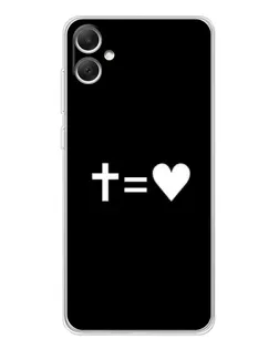 Чохол для Samsung Galaxy A06 з картинкою «Хрест та Серце»