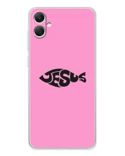 Чохол для Samsung Galaxy A06 з картинкою «Рожевий символ Jesus»