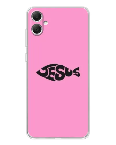 Чохол для Samsung Galaxy A06 з картинкою «Рожевий символ Jesus»