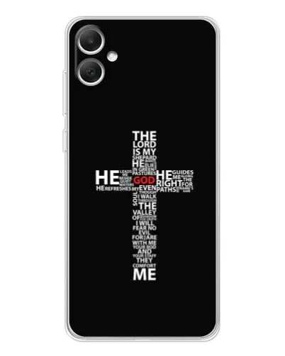 Чохол для Samsung Galaxy A06 з картинкою «Текстовий хрест» Чохол для Samsung Galaxy A06 з картинкою «Текстовий хрест»