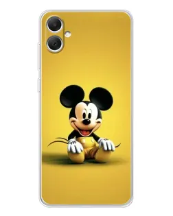 Чехол для Samsung Galaxy A06 с картинкой «Микки на желтом»