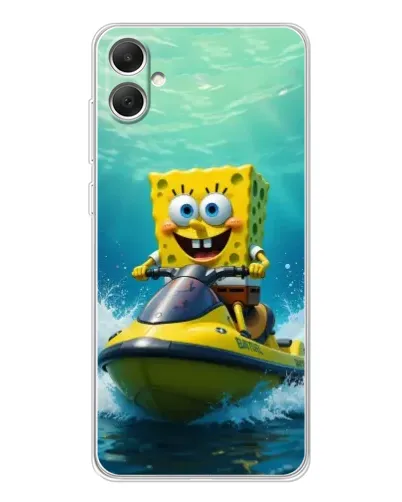 Чехол для Samsung Galaxy A06 с картинкой «Спанч Боб на гидроцикле» Чехол для Samsung Galaxy A06 с картинкой «Спанч Боб на гидроцикле»