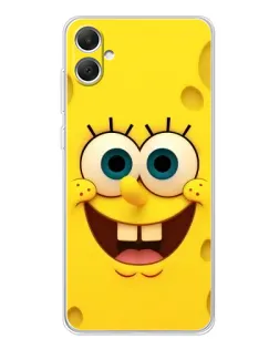 Чехол для Samsung Galaxy A06 с картинкой «Губка Боб улыбка»