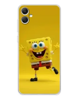 Чехол для Samsung Galaxy A06 с картинкой «Позитивный Губка Боб»