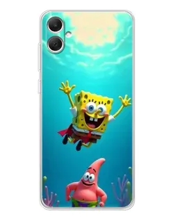 Чехол для Samsung Galaxy A06 с картинкой «Спанч Боб под водой» Чехол для Samsung Galaxy A06 с картинкой «Спанч Боб под водой»