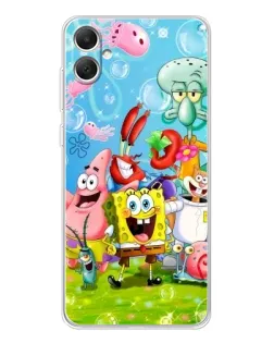 Чехол для Samsung Galaxy A06 с картинкой «Губка Боб и друзья» Чехол для Samsung Galaxy A06 с картинкой «Губка Боб и друзья»