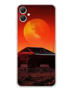 Чохол для Samsung Galaxy A06 з картинкою «Cybertruck на Марсі»
