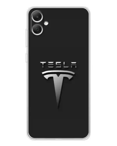Чохол для Samsung Galaxy A06 з картинкою «Сталевий логотип Tesla» Чохол для Samsung Galaxy A06 з картинкою «Сталевий логотип Tesla»