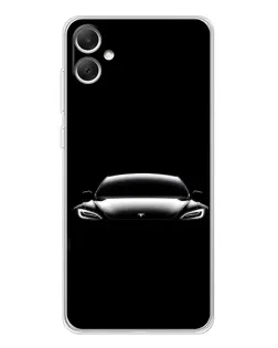 Чохол для Samsung Galaxy A06 з картинкою «Фари Tesla Night»