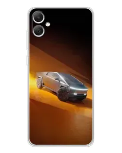Чохол для Samsung Galaxy A06 з картинкою «Cybertruck у пустелі»