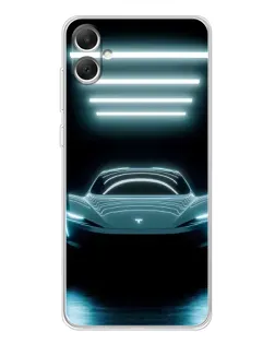 Чохол для Samsung Galaxy A06 з картинкою «Tesla в неоні»