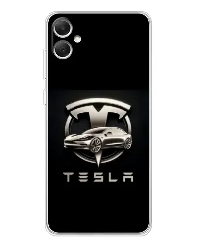 Чохол для Samsung Galaxy A06 з картинкою «Tesla — срібне авто» Чохол для Samsung Galaxy A06 з картинкою «Tesla — срібне авто»